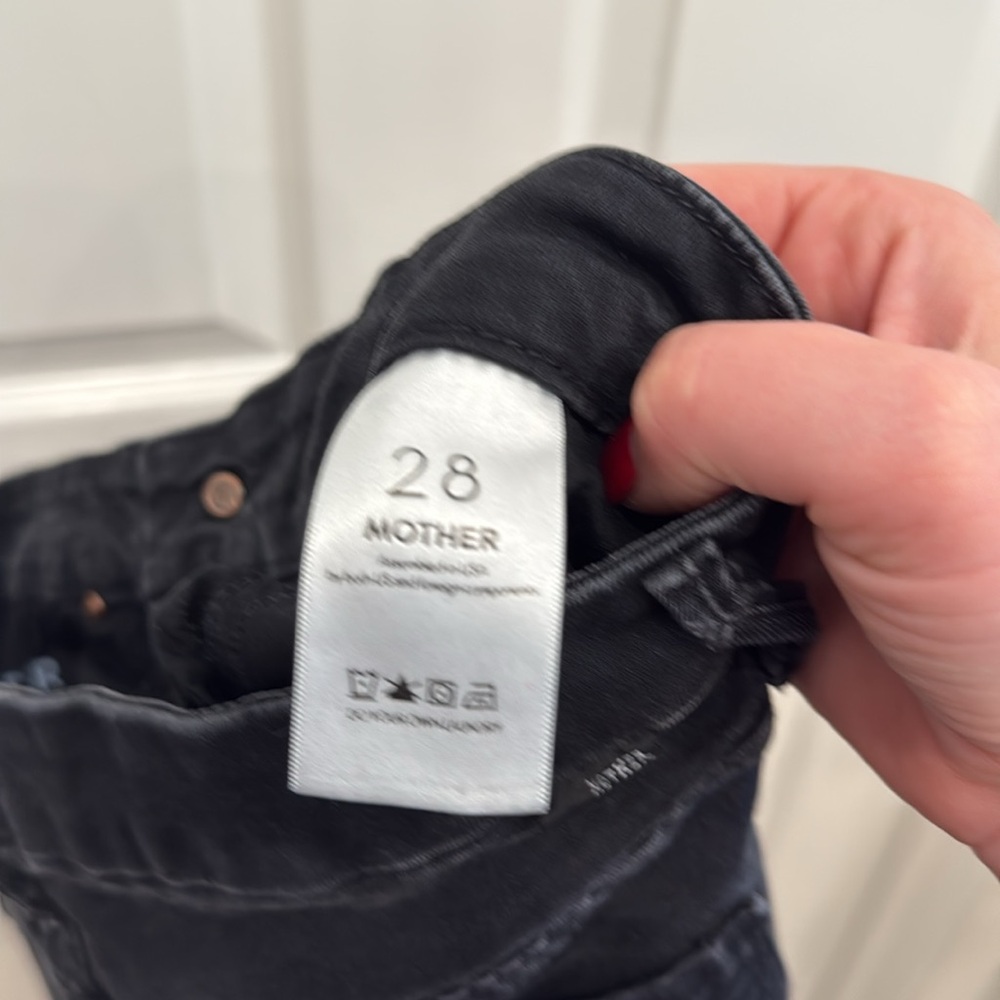 Mother The Pixie Not Guilty Dark Gray Skinny Jeans - image 7